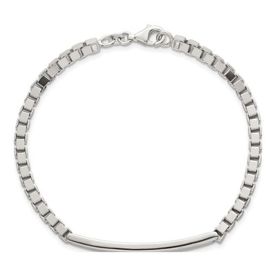 Sterling Silver Box ID Bracelet – view 5