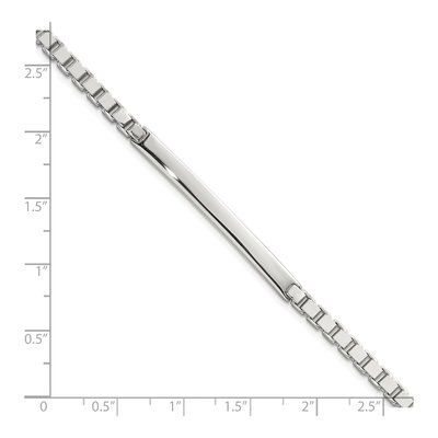 Sterling Silver Box ID Bracelet – view 6