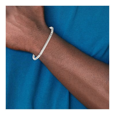 Sterling Silver Box ID Bracelet – view 7