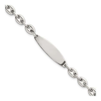 Sterling Silver Mariner Link ID Bracelet