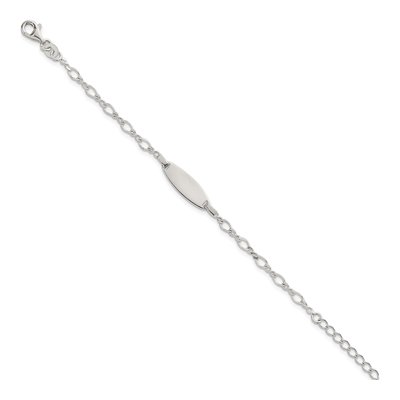 Sterling Silver Kids' ID Bracelet – view 3