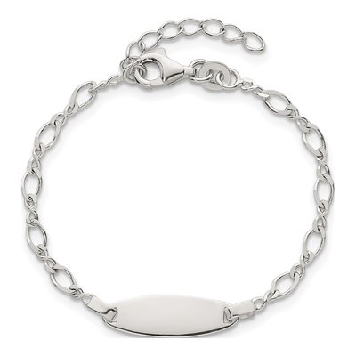 Sterling Silver Kids' ID Bracelet – view 5