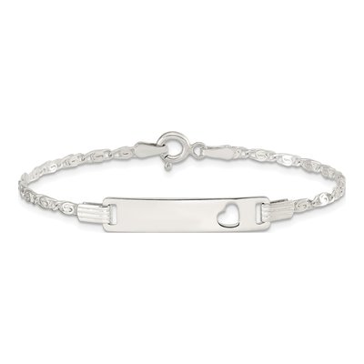 Sterling Silver Baby ID Bracelet – view 4