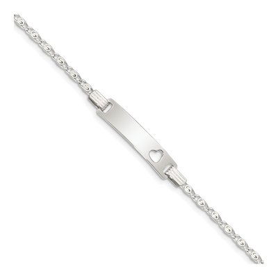 Sterling Silver Baby ID Bracelet