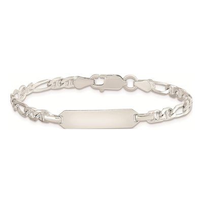 Sterling Silver Kids' ID Anchor Bracelet – view 4