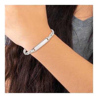 Sterling Silver Kids' ID Bracelet – view 6