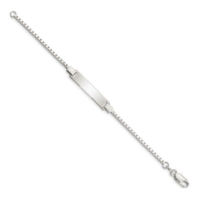 Sterling Silver Kids ID Bracelet – view 2