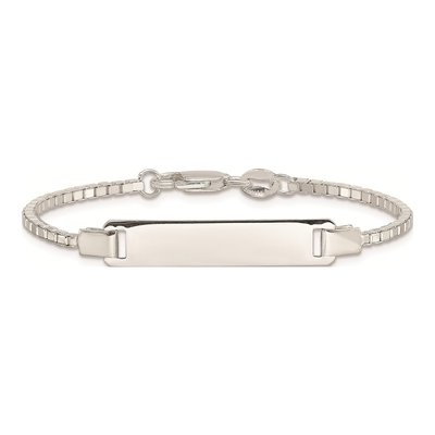 Sterling Silver Kids ID Bracelet – view 3