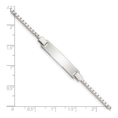 Sterling Silver Kids ID Bracelet – view 4