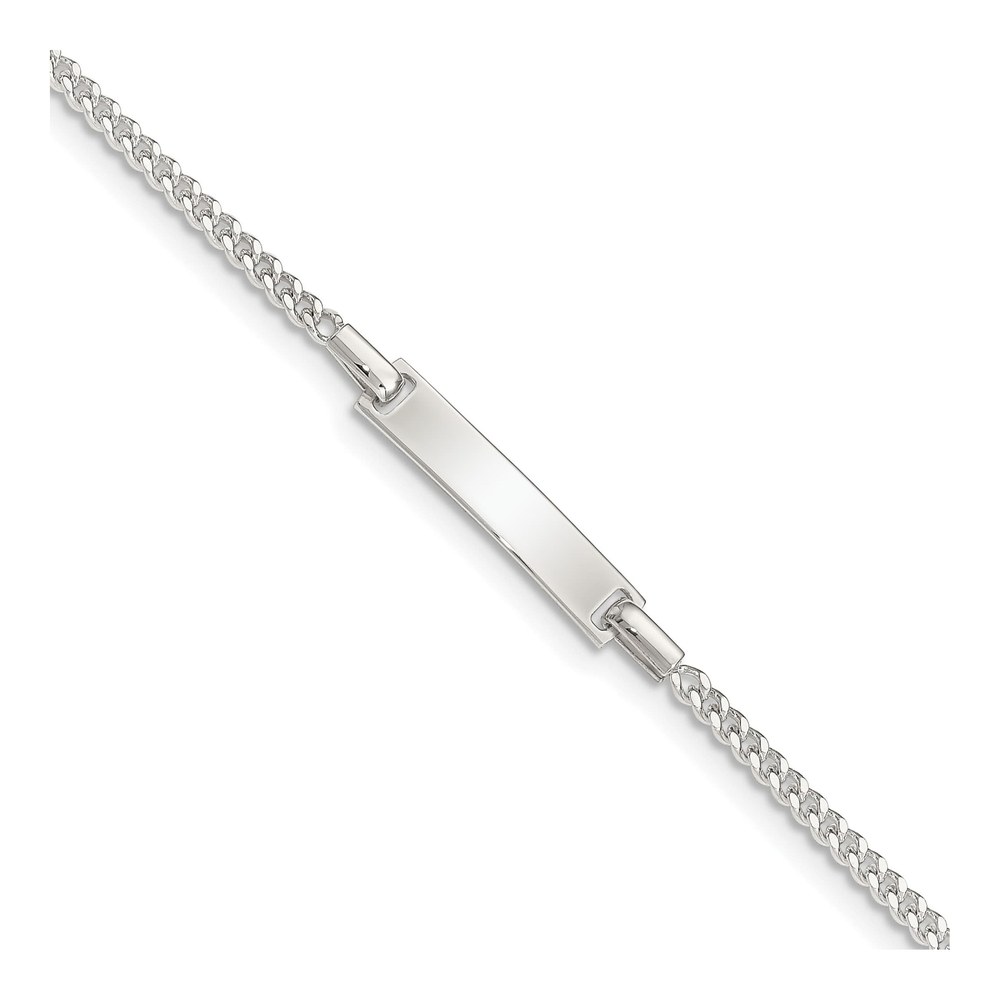 Sterling Silver Kids' Curb Link ID Bracelet