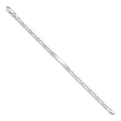 Sterling Silver Anchor ID Bracelet – view 3