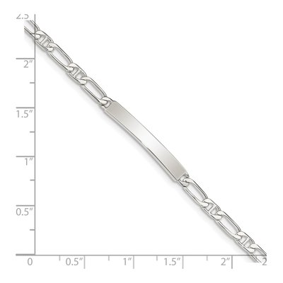 Sterling Silver Anchor ID Bracelet – view 4