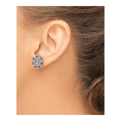 Sterling Silver Amethyst Jacket Earring Jackets – view 5