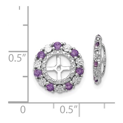 Sterling Silver Amethyst Jacket Earring Jackets – view 6