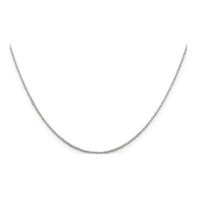 Sterling Silver 1mm Beaded Ball Chain – view 2