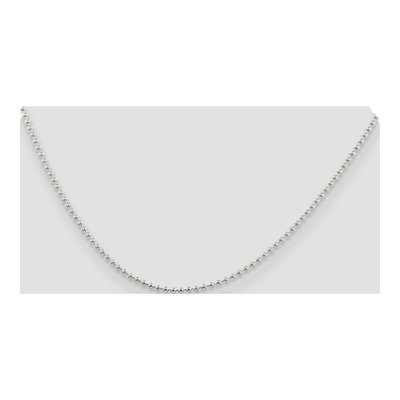 Sterling Silver 2mm Beaded Ball Chain – view 4