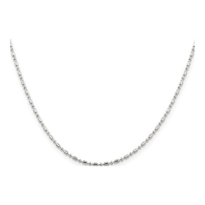 Sterling Silver 1.5mm Beaded Chain – view 3