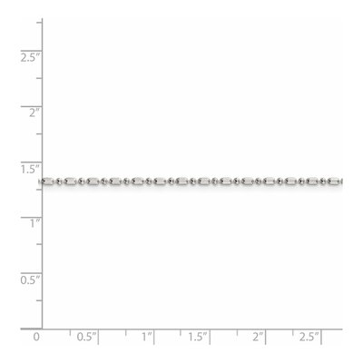 Sterling Silver 1.5mm Beaded Chain – view 6