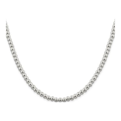Sterling Silver 5mm Beaded Box Chain – view 2