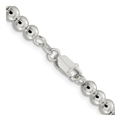 Sterling Silver 5mm Beaded Box Chain – view 3