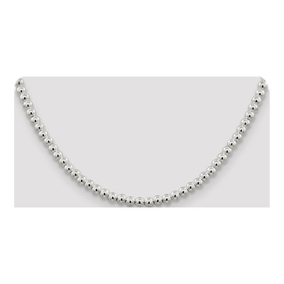 Sterling Silver 5mm Beaded Box Chain – view 4