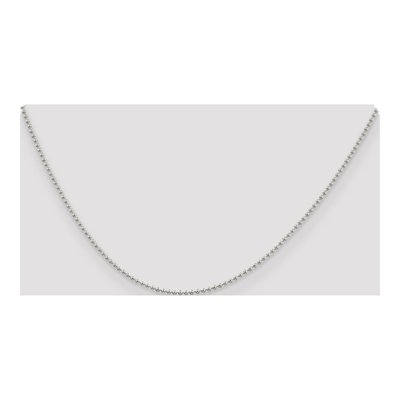 Sterling Silver 1.5mm Beaded Ball Chain – view 4