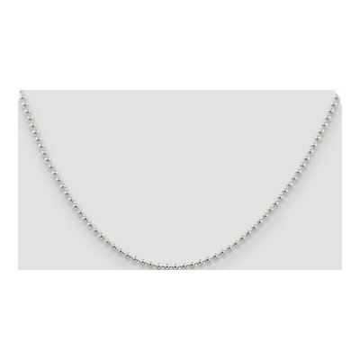 Sterling Silver 2.35mm Beaded Ball Chain – view 4