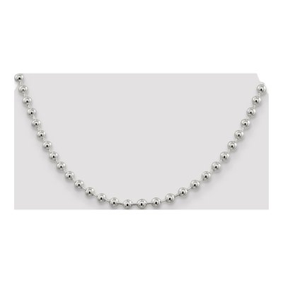 Sterling Silver 5mm Beaded Chain – view 4