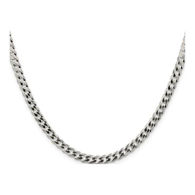 Sterling Silver 4.7mm Flat Curb Chain – view 2