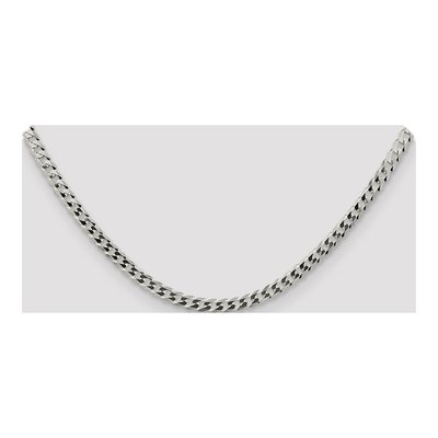 Sterling Silver 4.7mm Flat Curb Chain – view 4