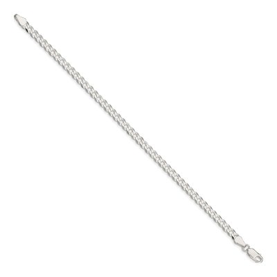 Sterling Silver 4.7mm Flat Curb Chain Bracelet – view 2