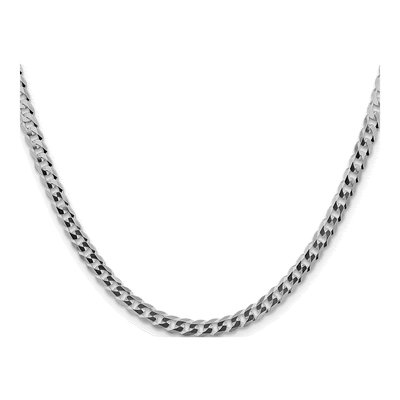 Sterling Silver 4.7mm Flat Curb Chain – view 2