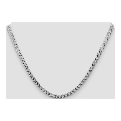 Sterling Silver 4.7mm Flat Curb Chain – view 4