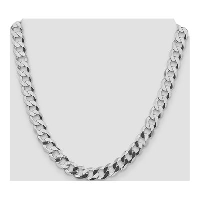 Sterling Silver 9.75mm Flat Curb Chain – view 4