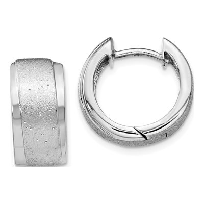 Sterling Silver 15mm Huggie Hoop Earrings