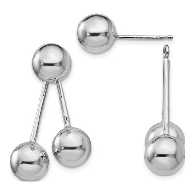 Sterling Silver Ball Dangle Earrings