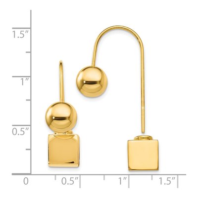Gold-Plated Sterling Silver Dangle Earrings – view 5
