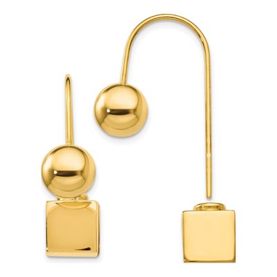 Gold-Plated Sterling Silver Dangle Earrings