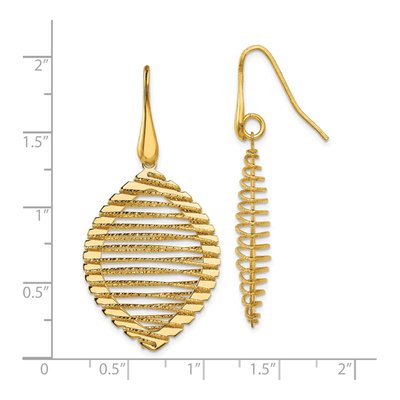 Gold-Plated Sterling Silver Shepherd Hook Dangle Earrings – view 5