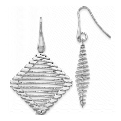 Sterling Silver Shepherd Hook Dangle Earrings