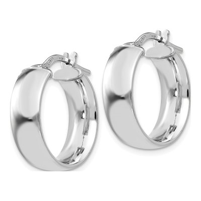 Sterling Silver 20mm Hoop Earrings – view 3