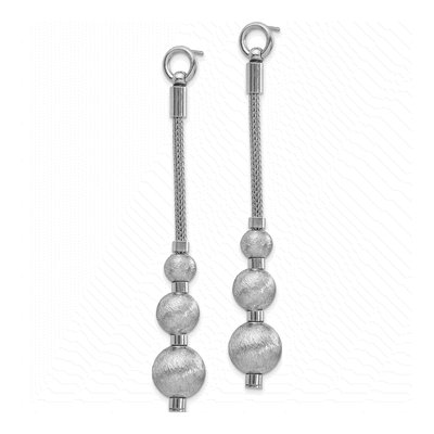 Sterling Silver Dangle Earrings – view 2