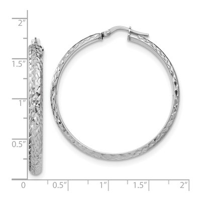 Sterling Silver 41mm Hoop Earrings – view 5