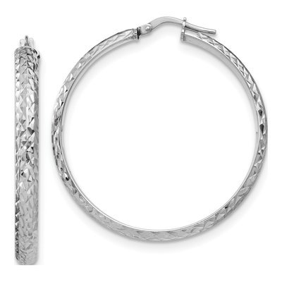 Sterling Silver 41mm Hoop Earrings
