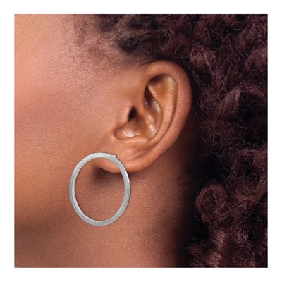 Sterling Silver Round Dangle Earrings – view 3
