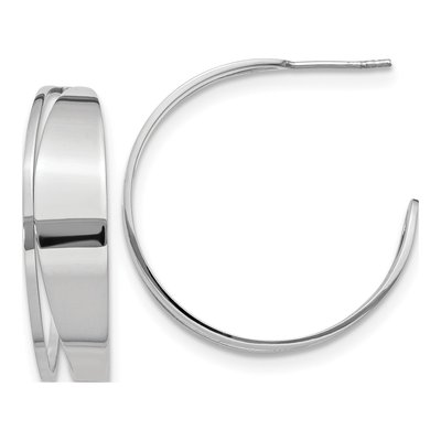 Sterling Silver 32mm Hoop Earrings