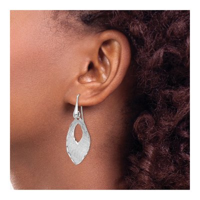 Sterling Silver Diamond-Cut Dangle Earrings – view 4