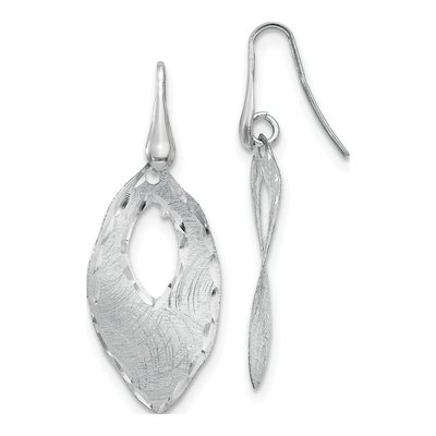 Sterling Silver Diamond-Cut Dangle Earrings
