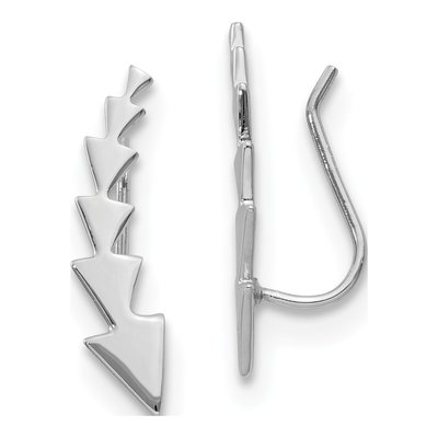 Sterling Silver Arrow Ear Climber Threader Earrings