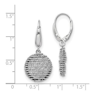 Sterling Silver Open Center Leverback Earrings – view 5